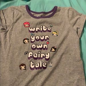 Disney brand “write your own fairytale” shirt